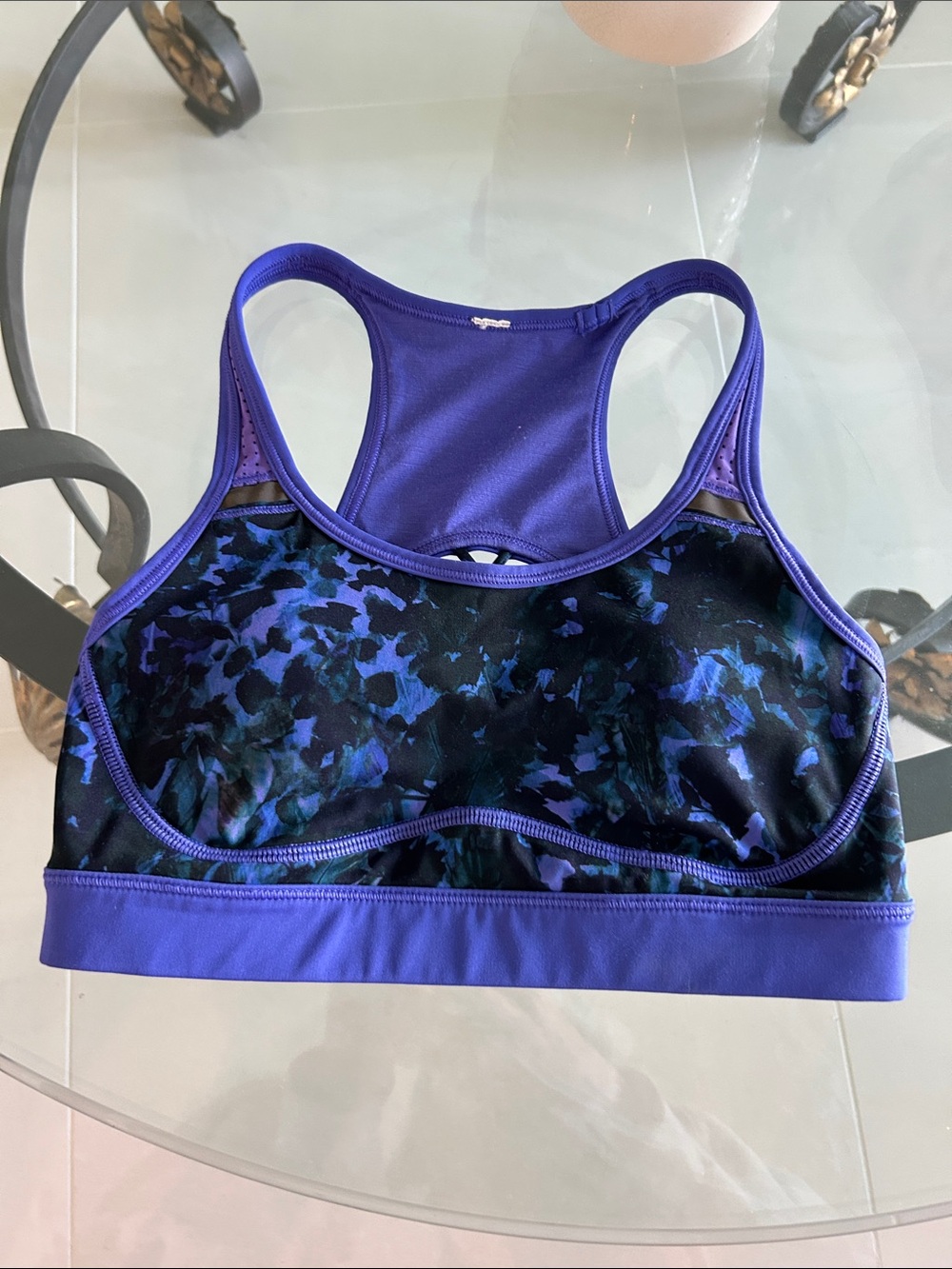 lululemon athletica Purple and Blue Racerback Sports Bra